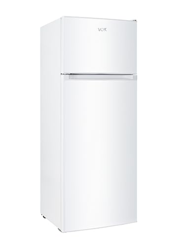 VOK Frigorífico 2 Puertas 206L Blanco LED Clase E Compacto