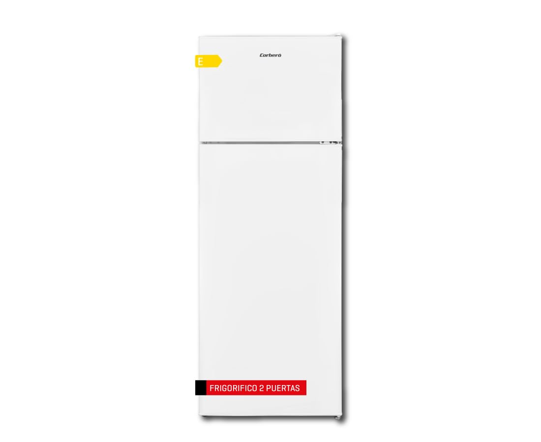 Corbero Frigorífico 2 Puertas 212L Blanco E Luz Interior