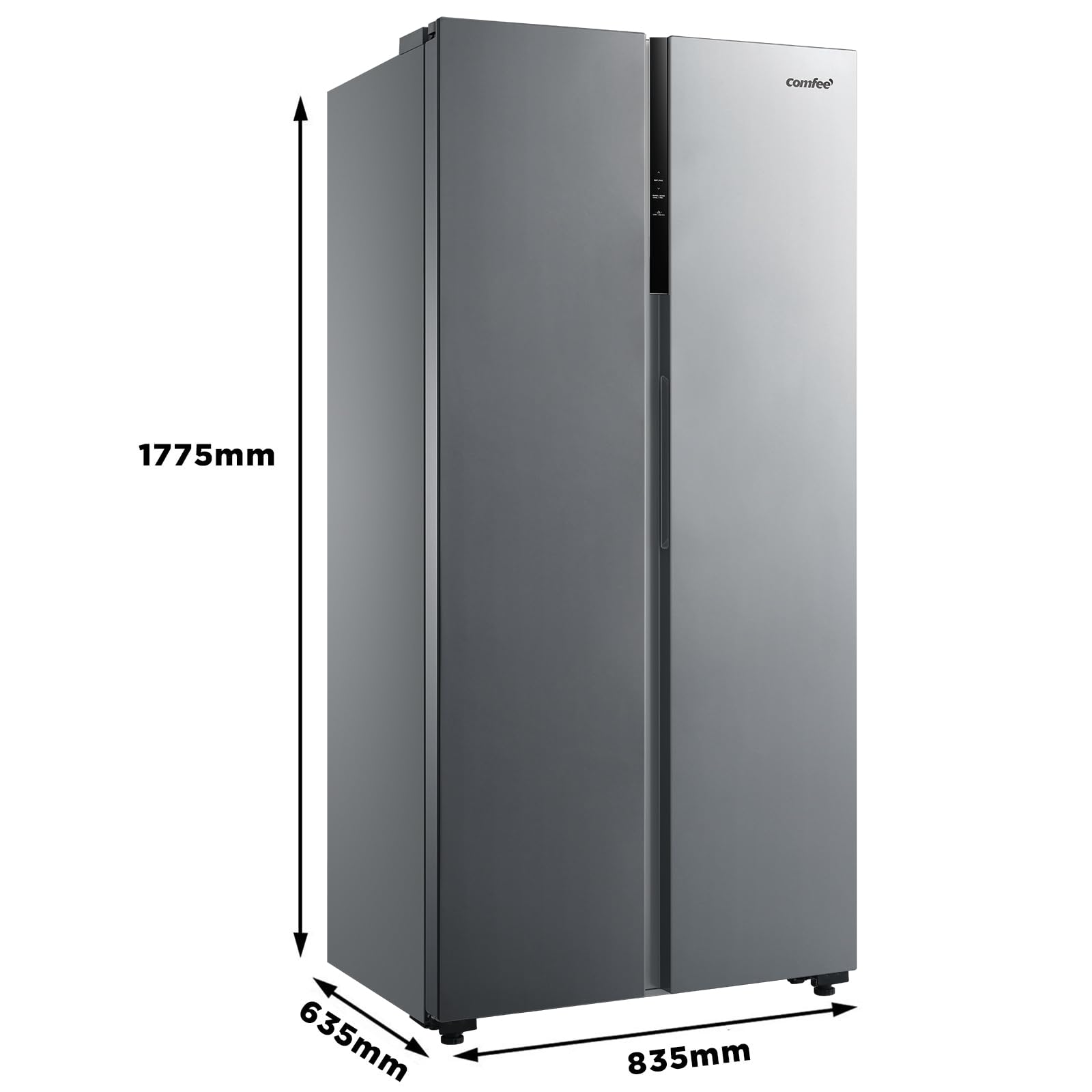 Comfee Frigorífico Americano 460L No Frost Inverter Inox