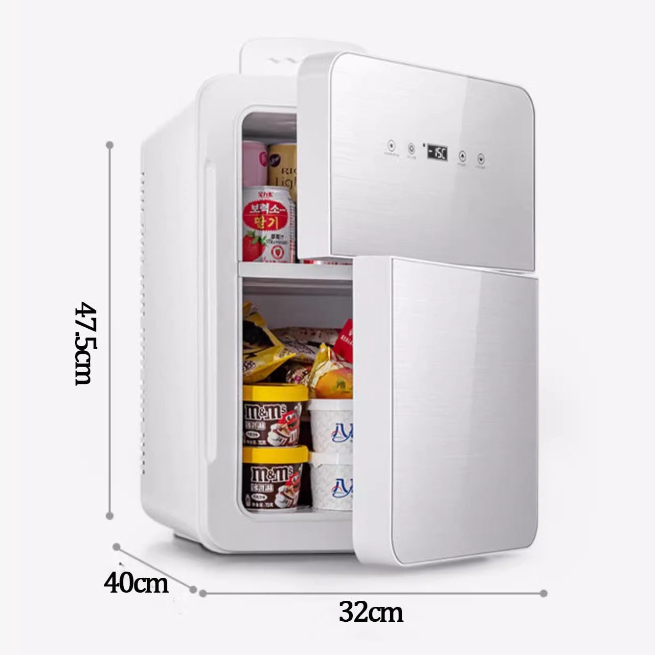 Refrigerador Portátil Mini 25L para Auto Cosméticos Bebidas