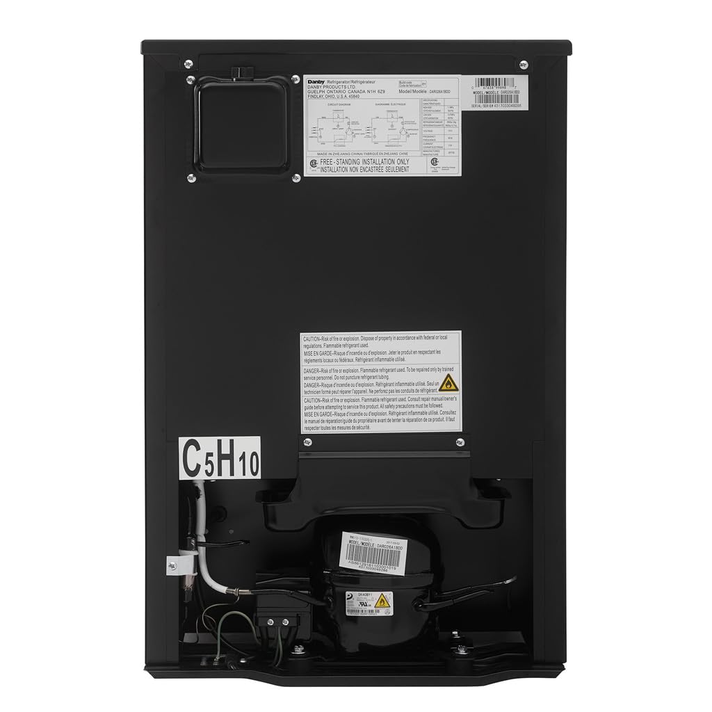 Danby Mini Nevera 74L Compacta Dormitorio Oficina Negro E-Star