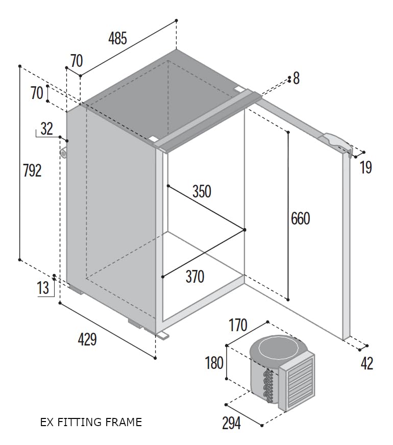 Refrigerador 12/24 V C95L Vitrifrigo