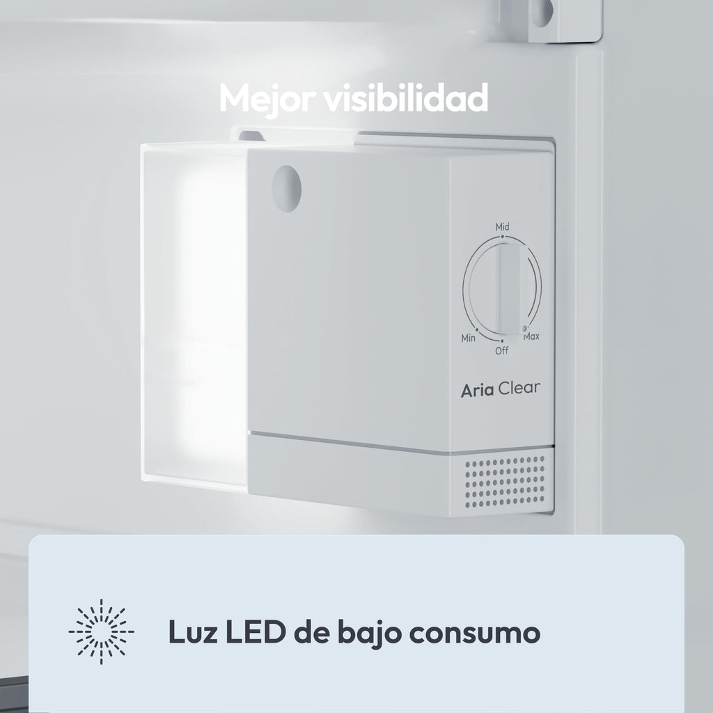 Candy Frigorífico Mini 129L Inox LED Silencioso 37dB