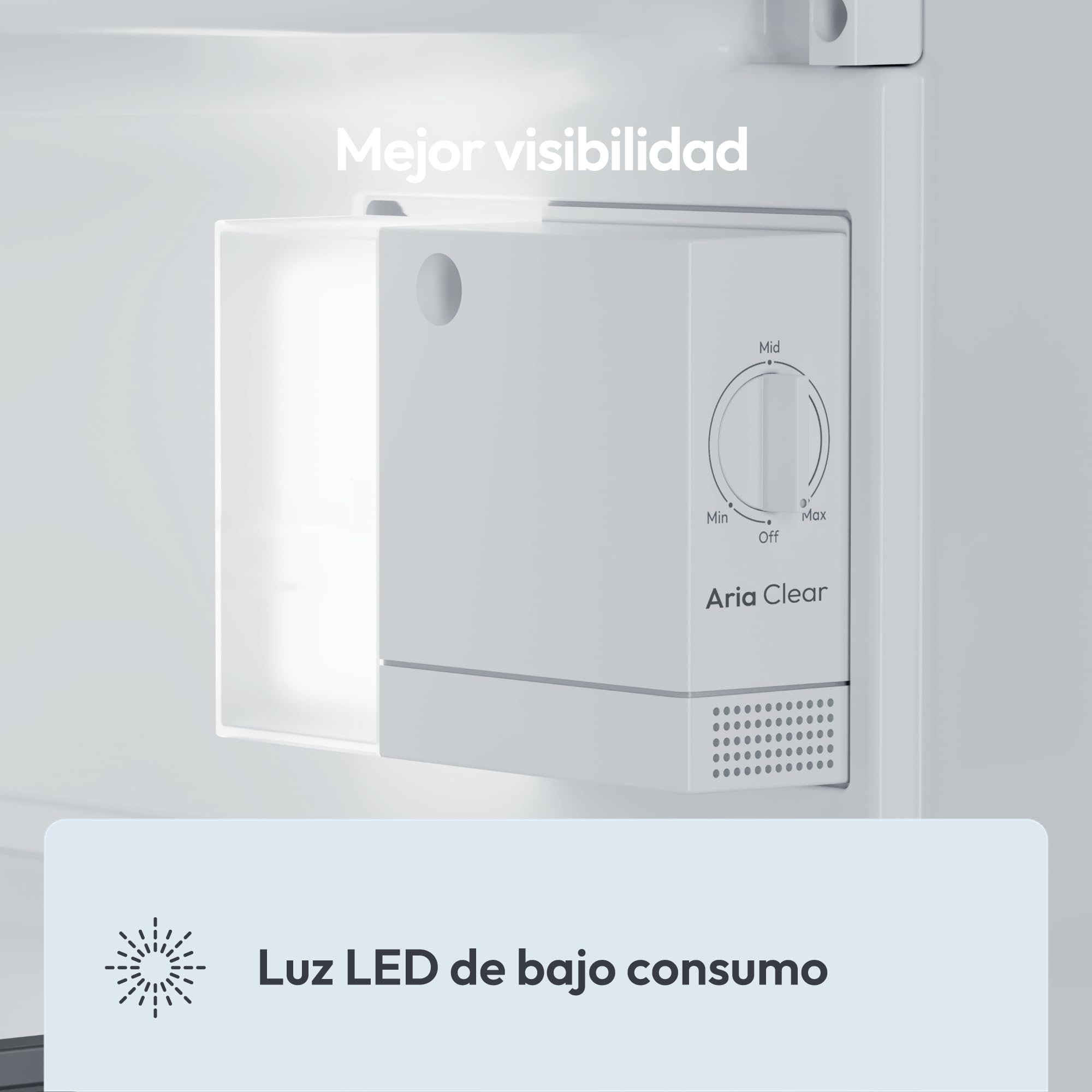 Candy Frigorífico Mini 129L Inox LED Silencioso 37dB