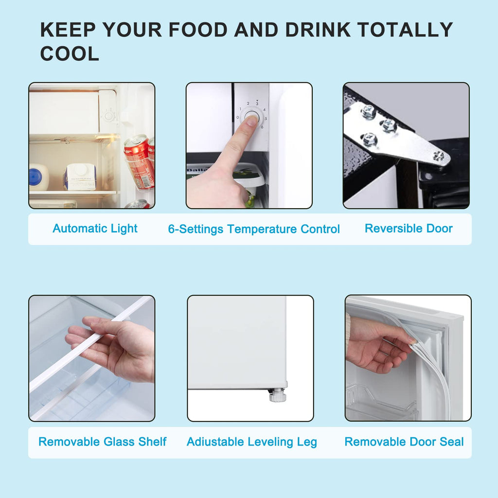 FRESTEC Mini refrigerador de 4.5 CU'