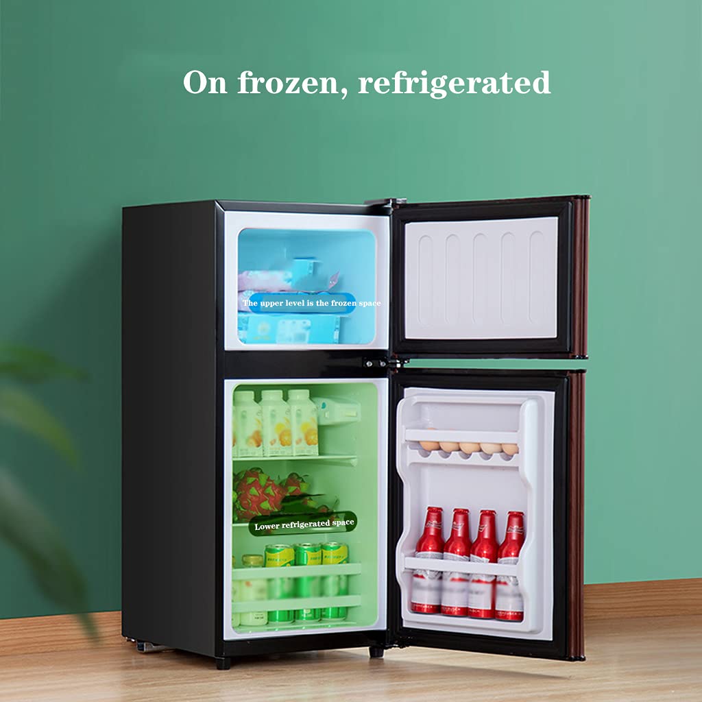 Mini Refrigerador 42L Ahorro Energía Silencioso Madera