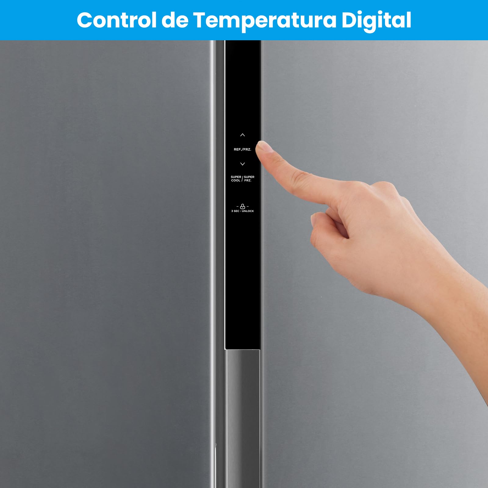 Comfee Frigorífico Americano 460L No Frost Inverter Inox